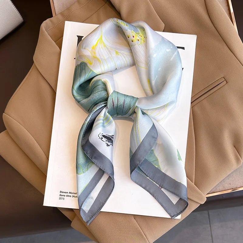 Vierkante Sjaal 70x70 cm Polyester Multifunctioneel Haarband Nekdoek Dames Vier Seizoenen Decoratief | Sansoti