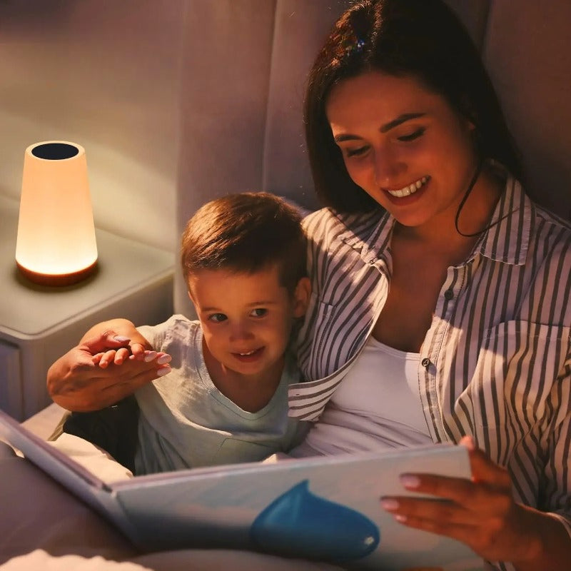 RGB Mood Lighting with Remote Control — Dimmable Table Lamp 13 Colors Touch Control | Sansoti