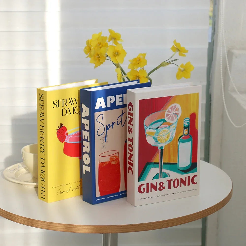 Couchtisch Dekoration Bücher Set 3 Stück Klappbares Design Kaffeetisch Styling | Sansoti