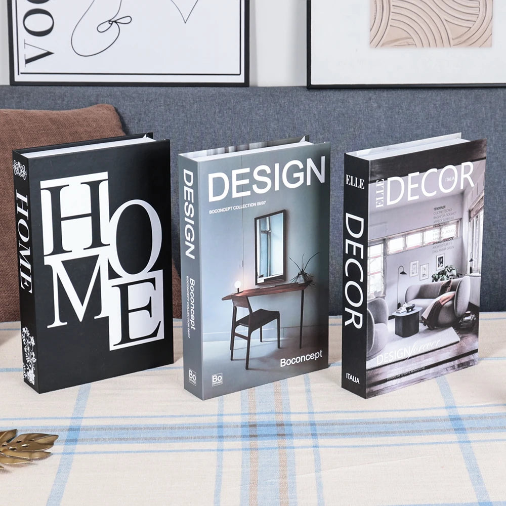 Couchtisch Dekoration Bücher Set 3 Stück Klappbares Design Kaffeetisch Styling | Sansoti