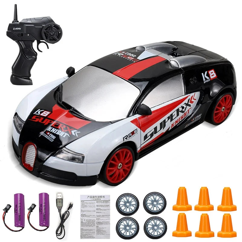 Minidrifter Spielzeugauto RC-Auto Drift Racer 2,4 GHz Fernbedienung Geschwindigkeit Indoor Outdoor Kinder Jungen Mädchen Geschenk ferngesteuertes Auto elektrisches Fahrzeug | Sansoti