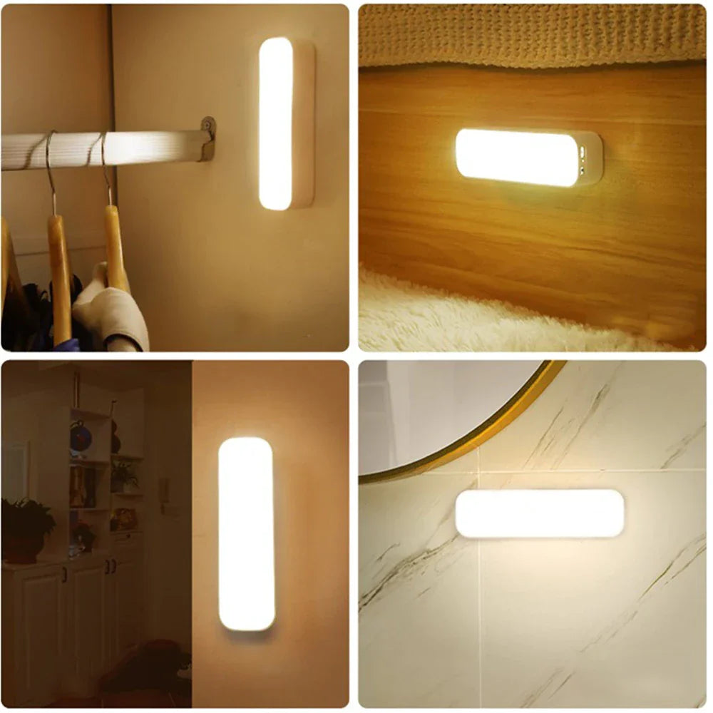 Oplaadbare LED Wandlamp met Bewegingssensor Draadloos voor Kast Trap Gang Nachtverlichting Sfeerlicht | Sansoti