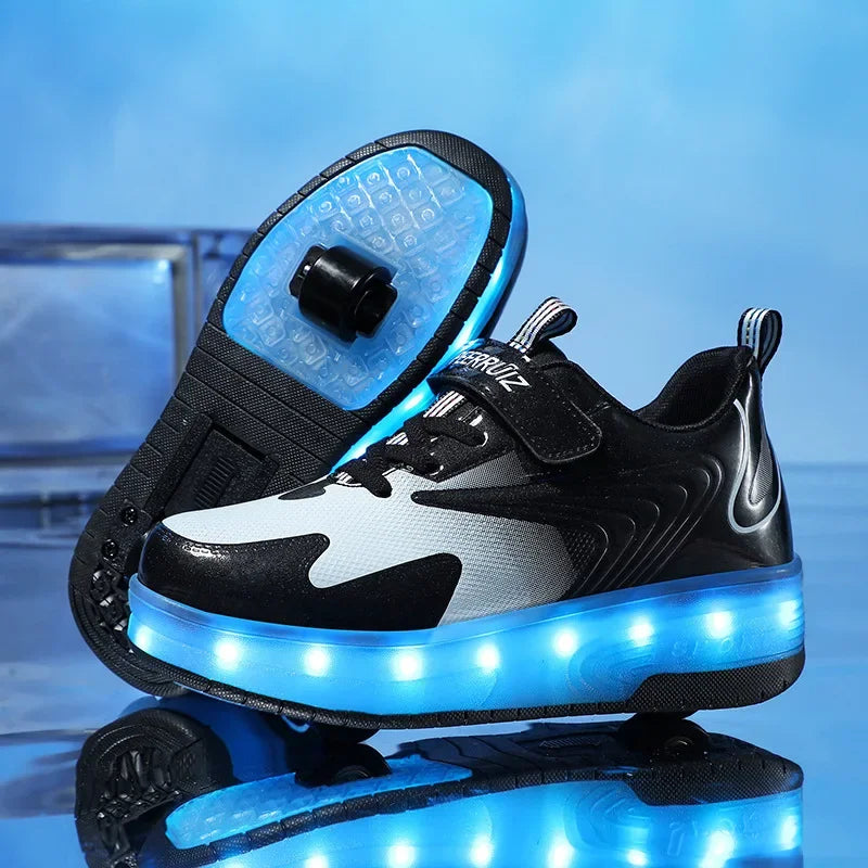 LED Roller Skates for Kids with Lights and Adjustable Wheels | Sansoti