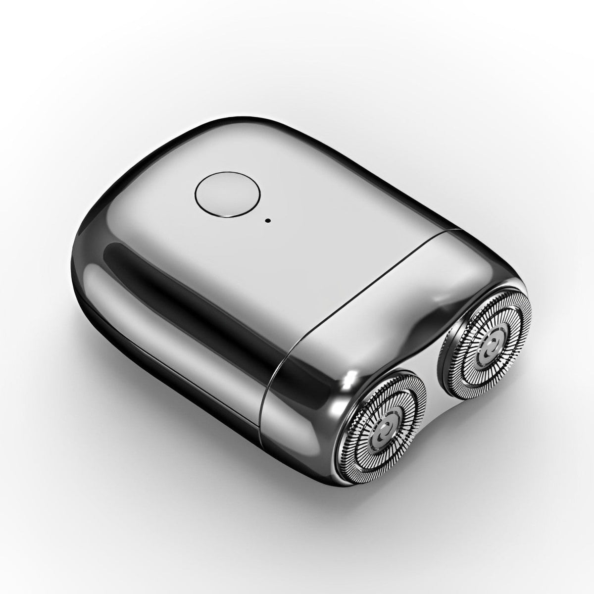 Rasoir électrique compact à double système rotatif, étanche, rechargeable par USB-C, utilisation humide et sèche, format voyage | Sansoti