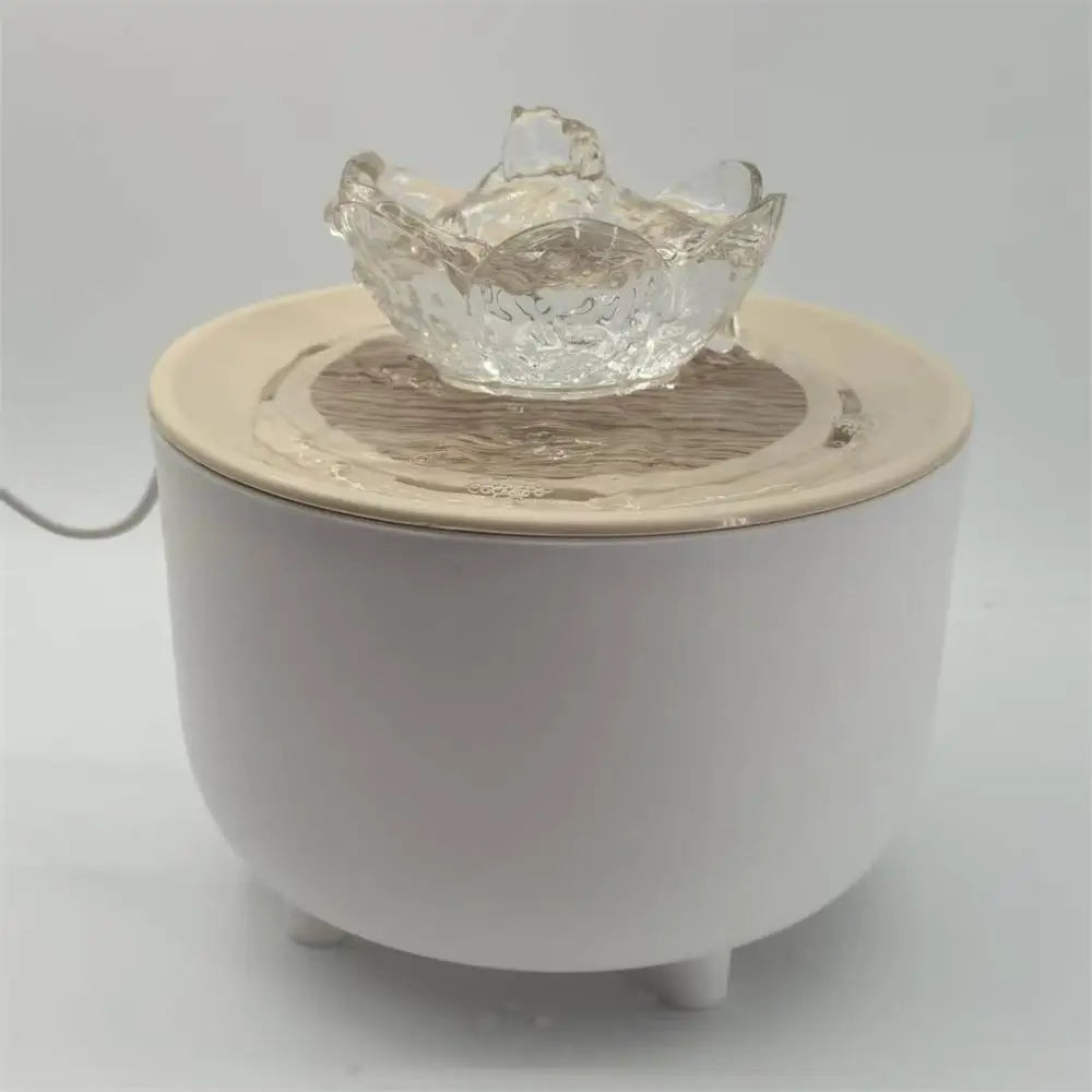 Elektrischer Katzenbrunnen 1,2L mit leiser Wasserpumpe, USB-aufladbar, mit Filter, Wassernapf für Haustiere | Sansoti
