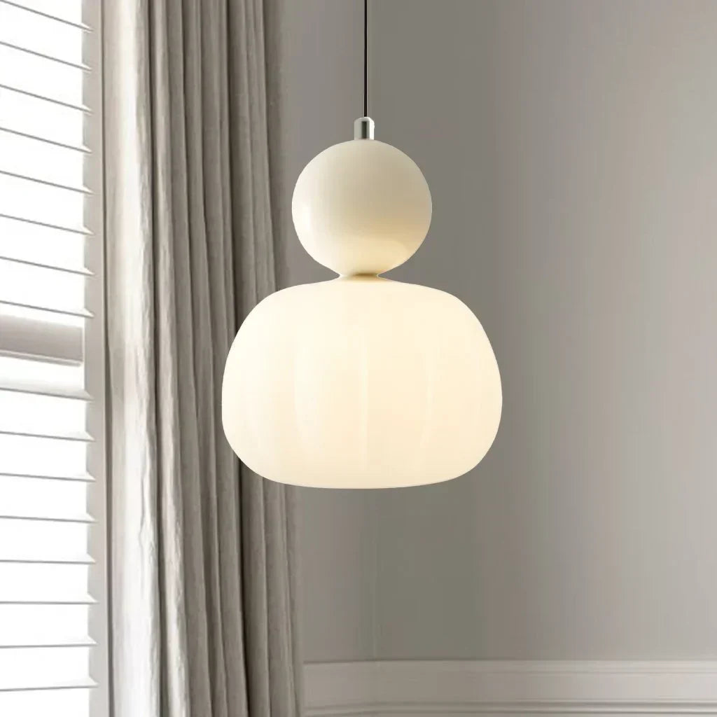 Scullon pendant lamp metal PMMA beige dining room living room design lighting modern pendant lamp glass look | Sansoti