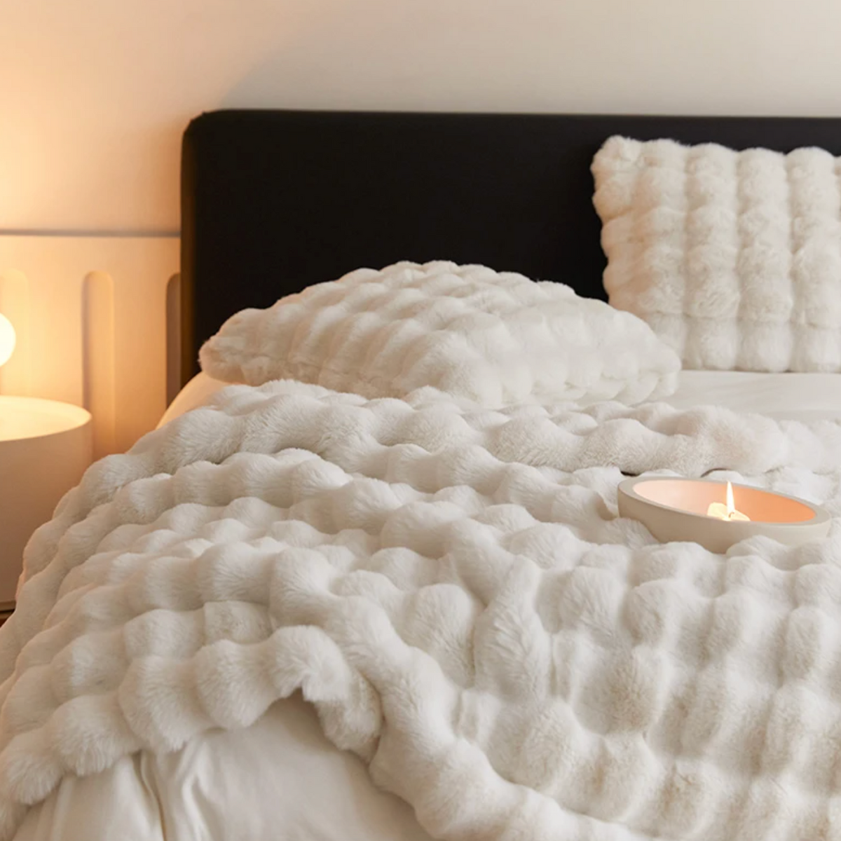 Zachte Imitatiebont Plaid - Pluizige Warme Deken voor Bank en Bed - 160x200 cm | Sansoti