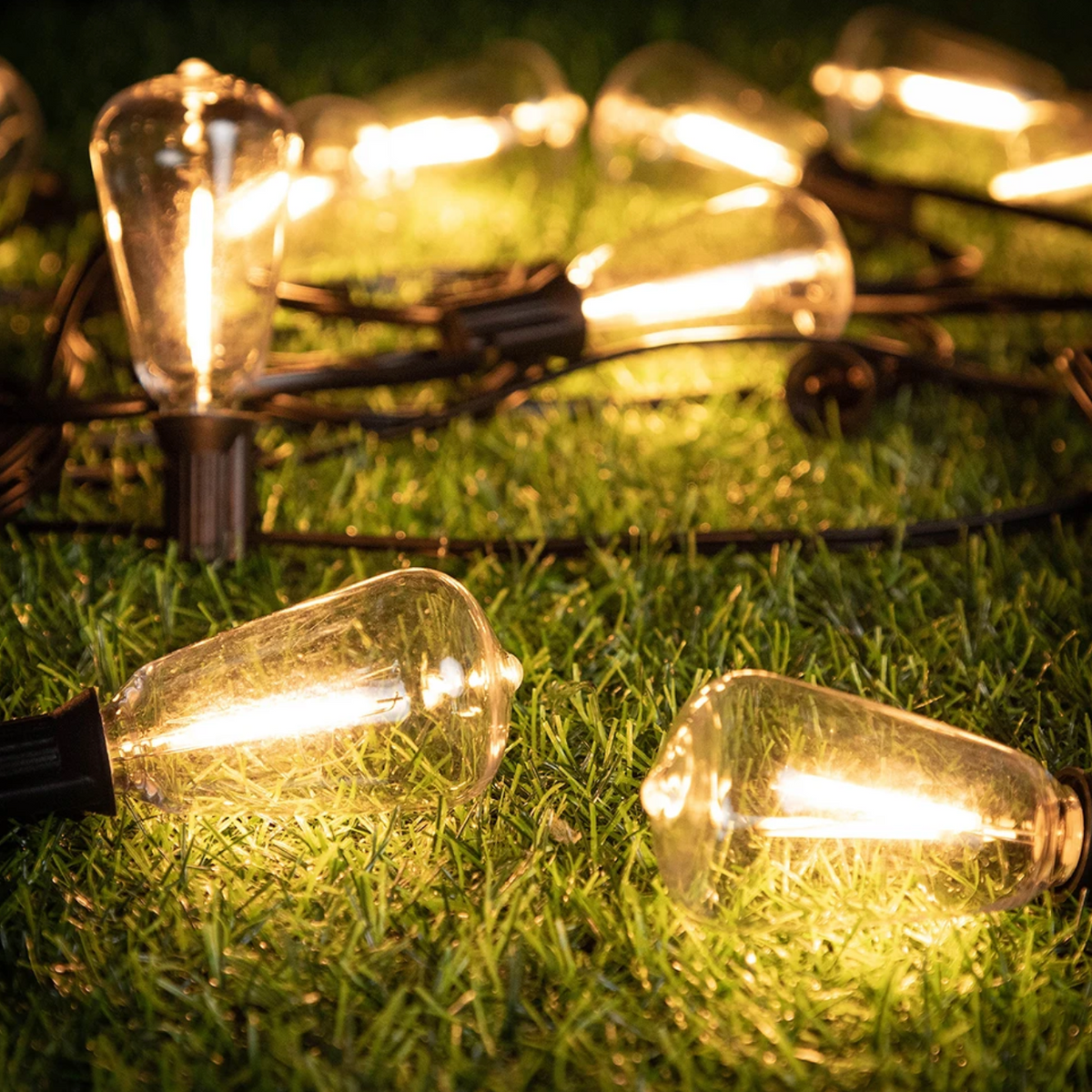 Outdoor Mood Light String Weatherproof Cord with Unbreakable Bulbs Garden Lighting Terrace Lighting IP44 Waterproof 10 Meters Warm White Party Lighting Mood Lighting | Sansoti