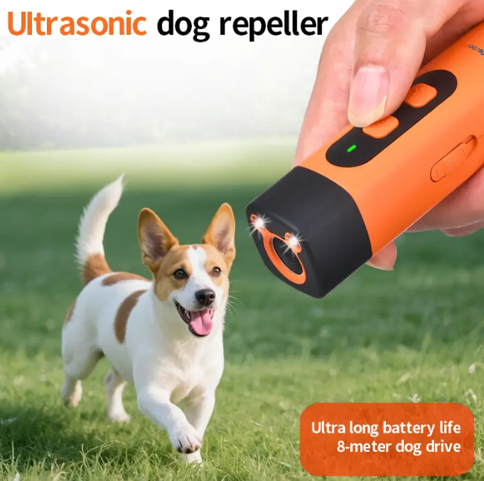 Ultrasonic Dog Trainer with 3 Modes for Positive Barking Behavior Control USB Rechargeable Anti-Bark Device | Sansoti