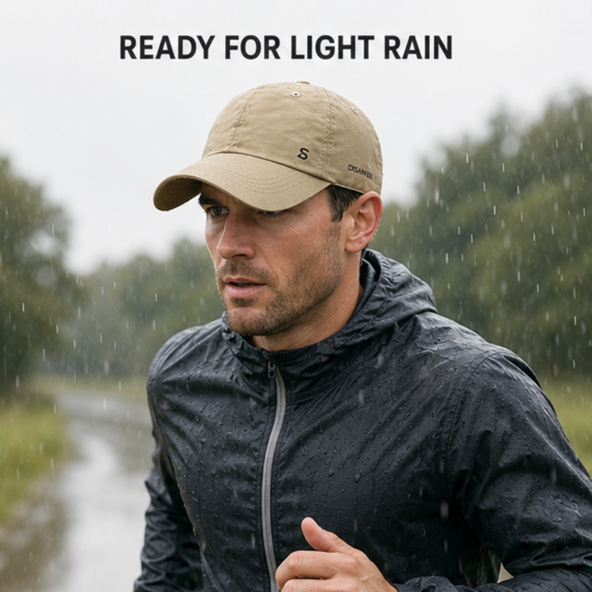 Water-Repellent Running Cap, Adjustable, Ultralight Sports Cap for Running, Outdoor Activities, Jogging and Rain Protection | Sansoti