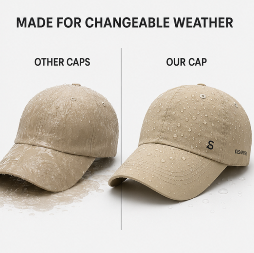 Water-Repellent Running Cap, Adjustable, Ultralight Sports Cap for Running, Outdoor Activities, Jogging and Rain Protection | Sansoti