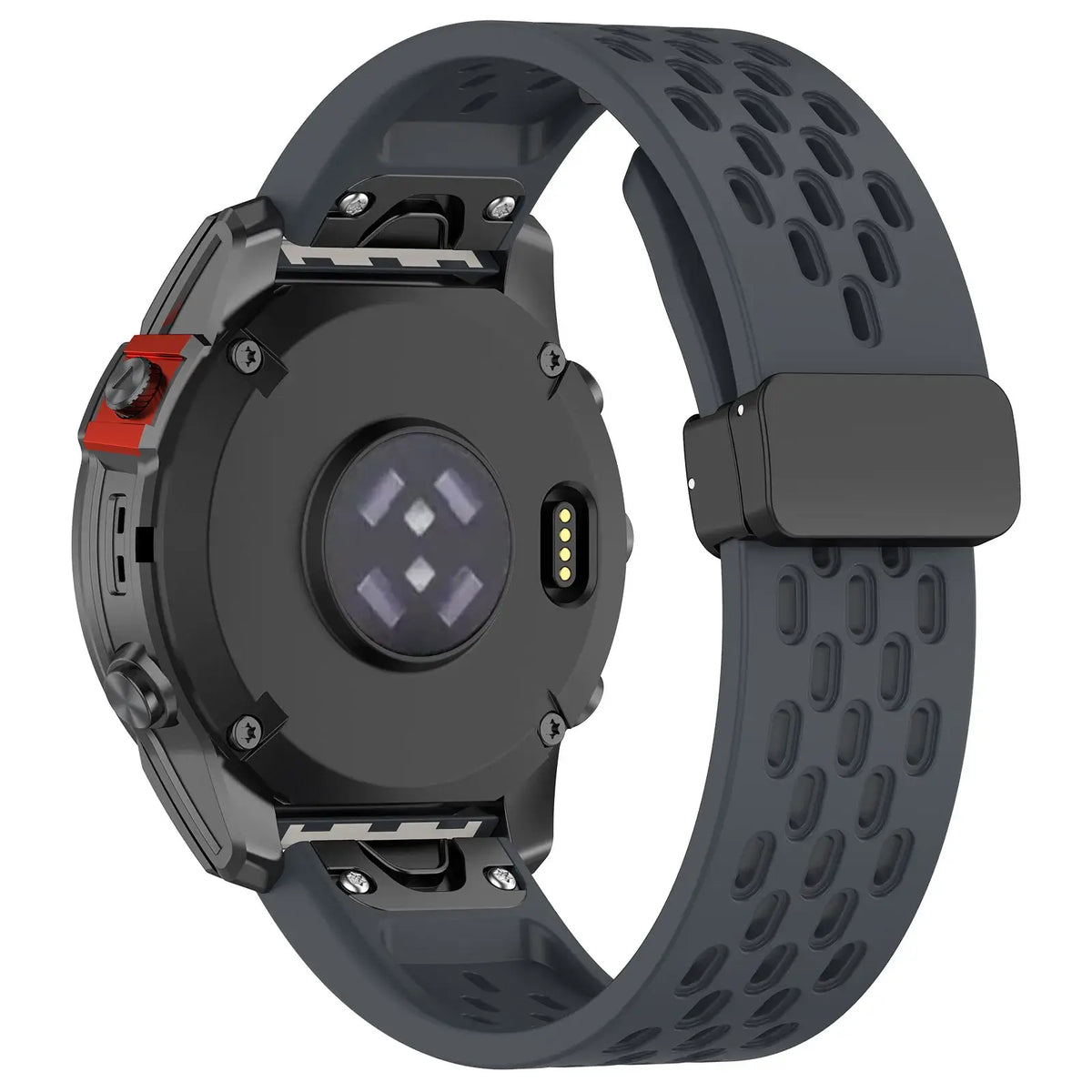 Breathable Silicone Smartwatch Band QuickFit Sports Wristband Replacement 20mm 22mm 26mm Watch Accessory | Sansoti