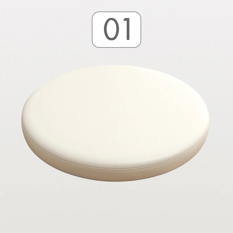 Ronde Stoelkussen Memory Foam Kunstleer Zitcomfort Eetkamerstoel Barkruk Erker Antislip Ergonomisch Duurzaam | Sansoti