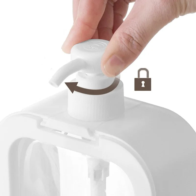 Scandinavian Soap Dispenser with Pump | 17cm & 19cm | Minimalist Design for Bathroom & Kitchen | Durable ABS & PVC Soap Pump Holder | Sansoti