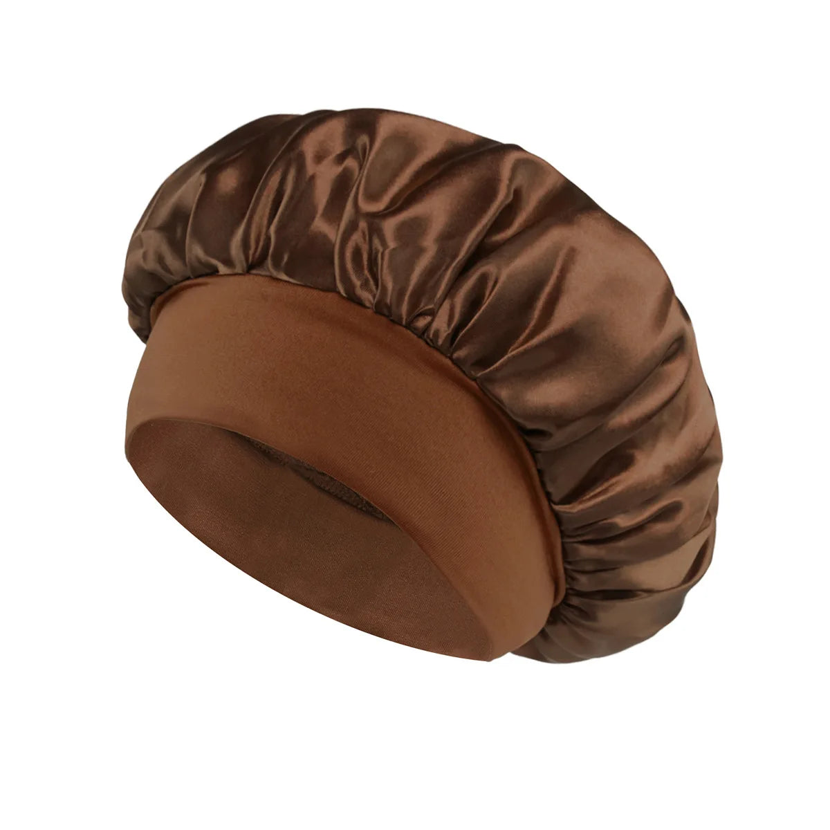 Sansoti | Bonnet de nuit en satin de soie – Protège les cheveux contre la casse et les frisottis (Taille unique)