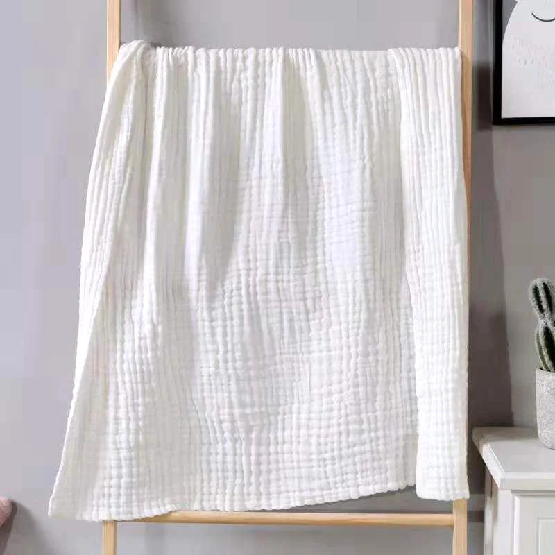 Mousseline Babydeken 105x105cm Zeslaags Gaaskatoen Inbakerdoek Pasgeborenen tot 3 Jaar Jongens Meisjes | Sansoti