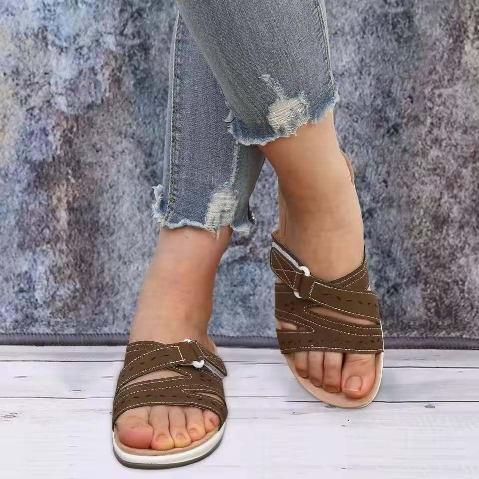 Orthopedische Teenslippers Dames met Drievoudige Voetboogondersteuning Verstelbaar Antislip Comfortabel | Sansoti