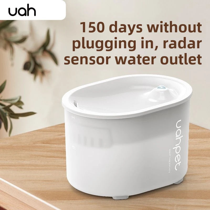 Automatic Drinking Fountain for Cats and Dogs, Wireless Rechargeable Water Reservoir with Filters for Pets | Sansoti