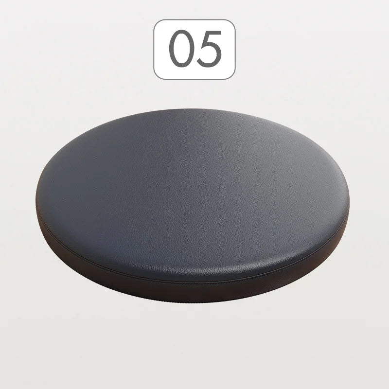 Ronde Stoelkussen Memory Foam Kunstleer Zitcomfort Eetkamerstoel Barkruk Erker Antislip Ergonomisch Duurzaam | Sansoti
