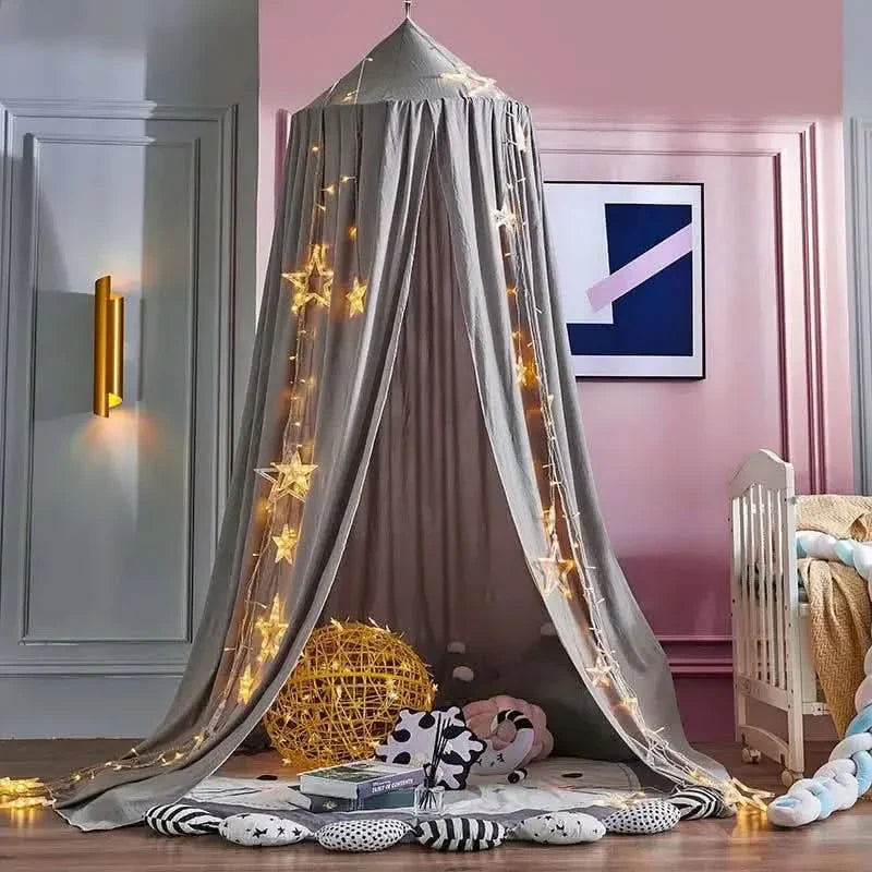 Hangende Klamboe Tent Speelhoek Kinderkamer Decoratief Baldakijn Meisjes Leeshoek Speelplekje Roze Groen | Sansoti