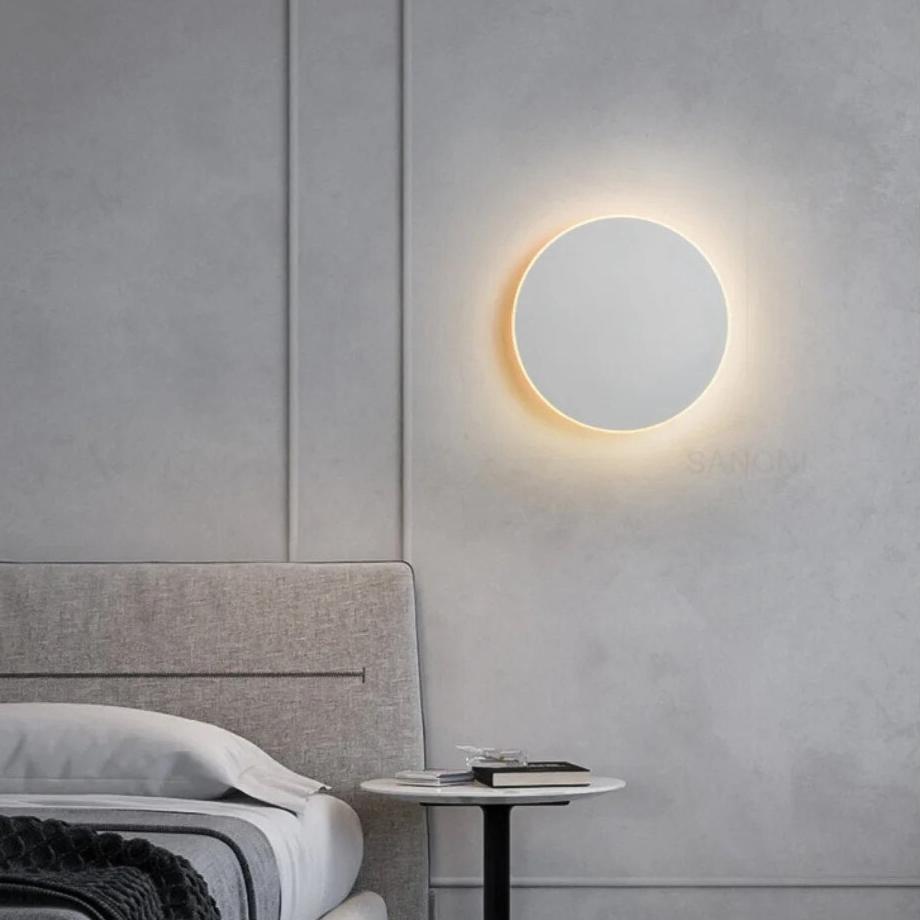 Wall Lamp Round Aluminum LED Nordic Minimalist 10W Ø13 Ø30 Hall Bedroom | Sansoti