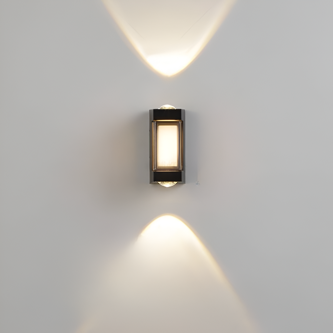 Lámpara exterior LED up down IP65 impermeable negra blanca para fachada 10W | Sansoti