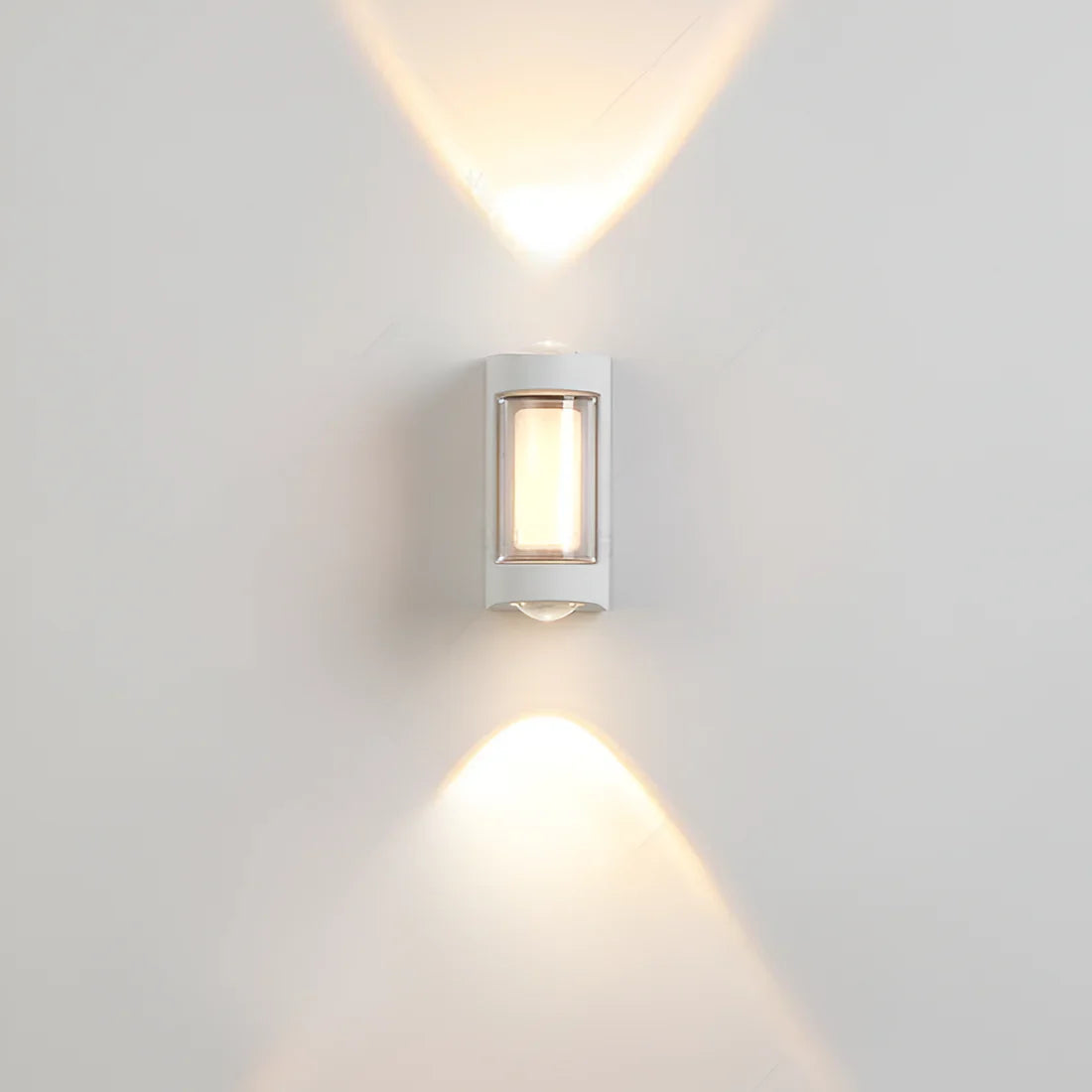 Lámpara exterior LED up down IP65 impermeable negra blanca para fachada 10W | Sansoti