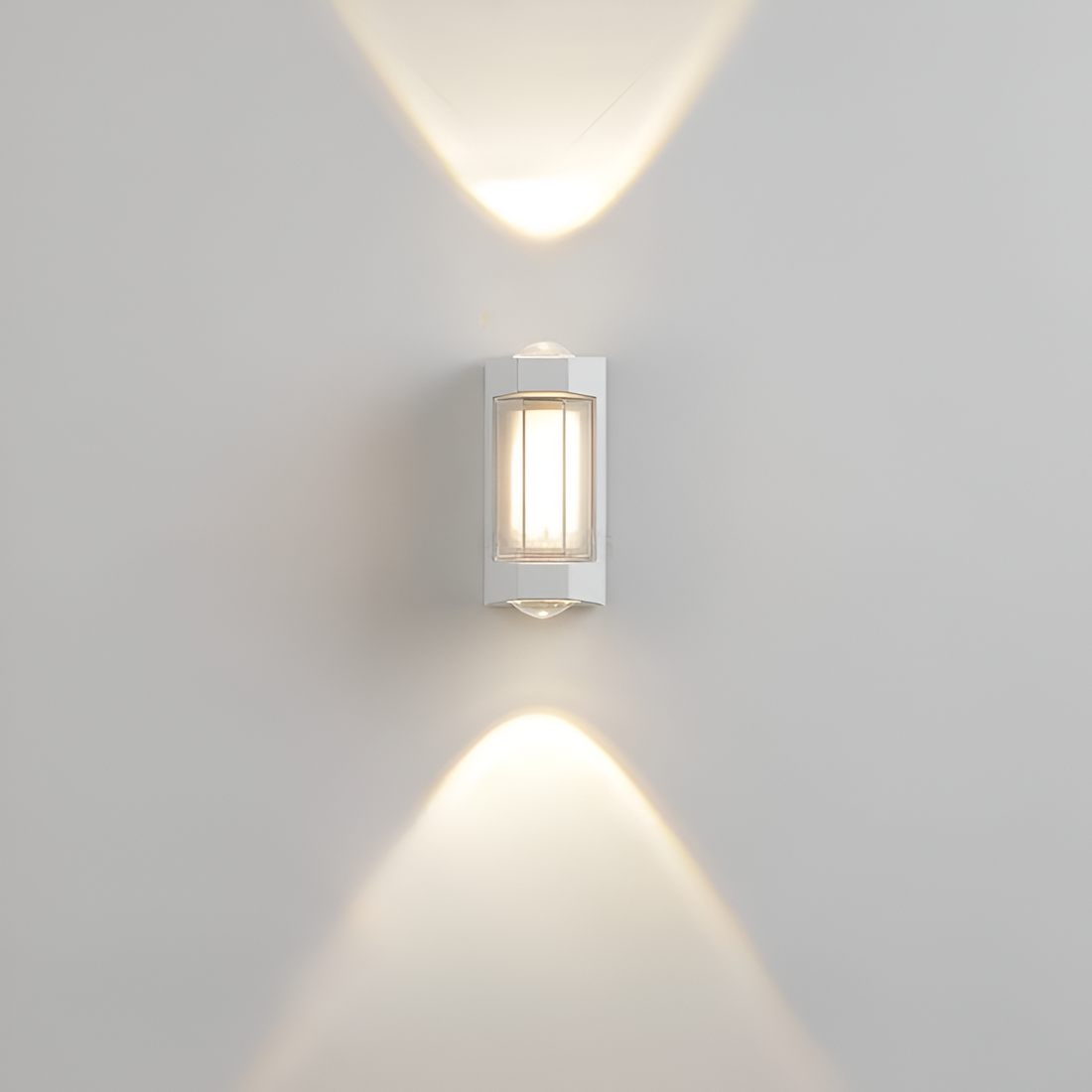 Lámpara exterior LED up down IP65 impermeable negra blanca para fachada 10W | Sansoti