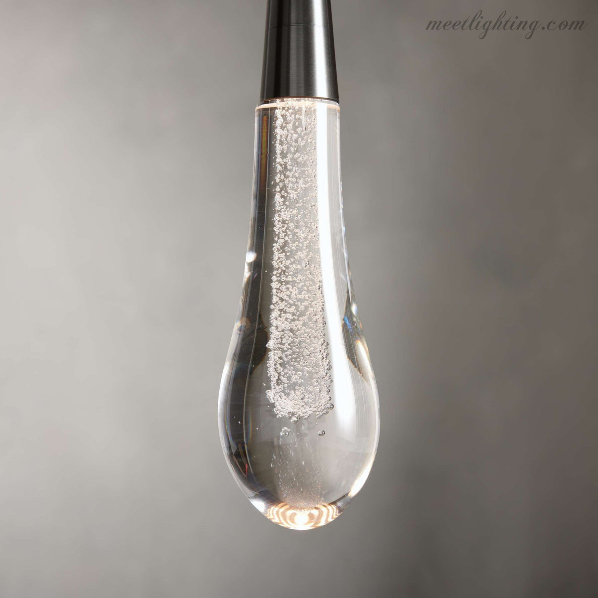 LED Hanglamp Gezaaid Glas Druppelvorm Dimbaar Verstelbaar Messing Brons Nikkel Eetkamer Woonkamer Modern | Sansoti