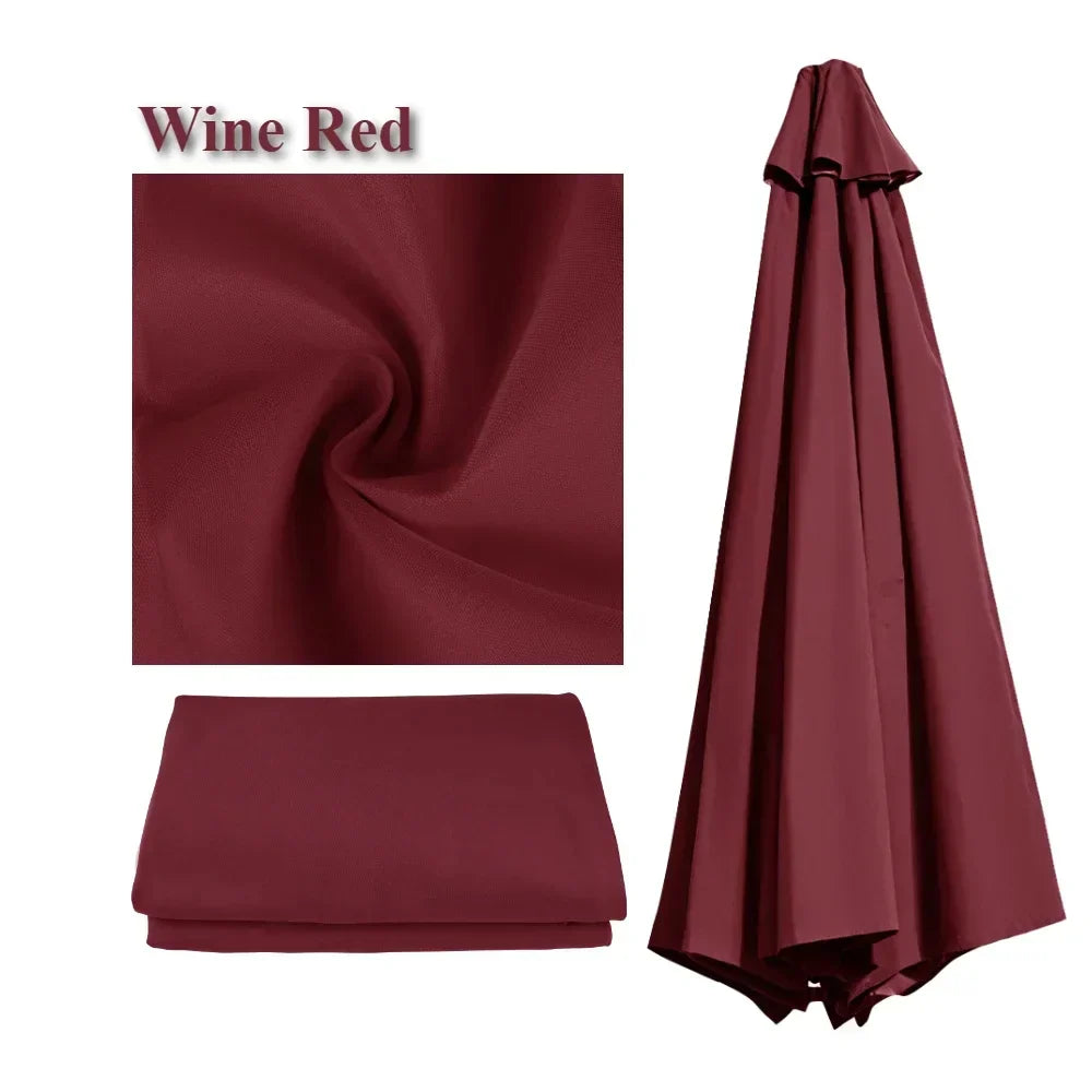 Replacement Parasol Cover 6/8 Spokes Water-Repellent with Ventilation 2-3 Meters | Sansoti