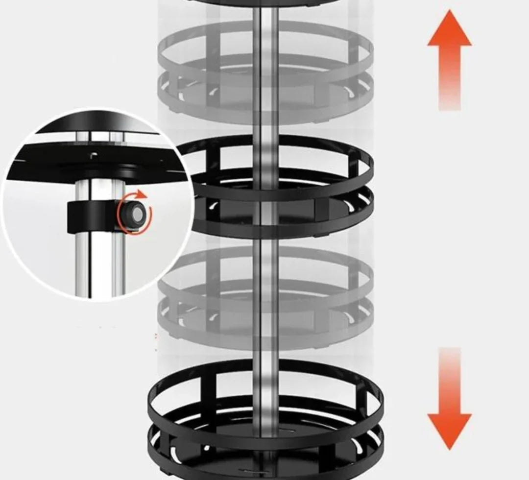 360° Rotating Organizer – Rotating Cabinet and Kitchen Organizer for Bathroom & Pantry | Sansoti