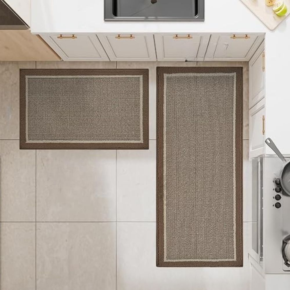 Antislip Loopmat voor Keuken en Gang Comfort Tapijtloper met Gelaagde Textuur Polypropyleen Vloerbedekking | Sansoti