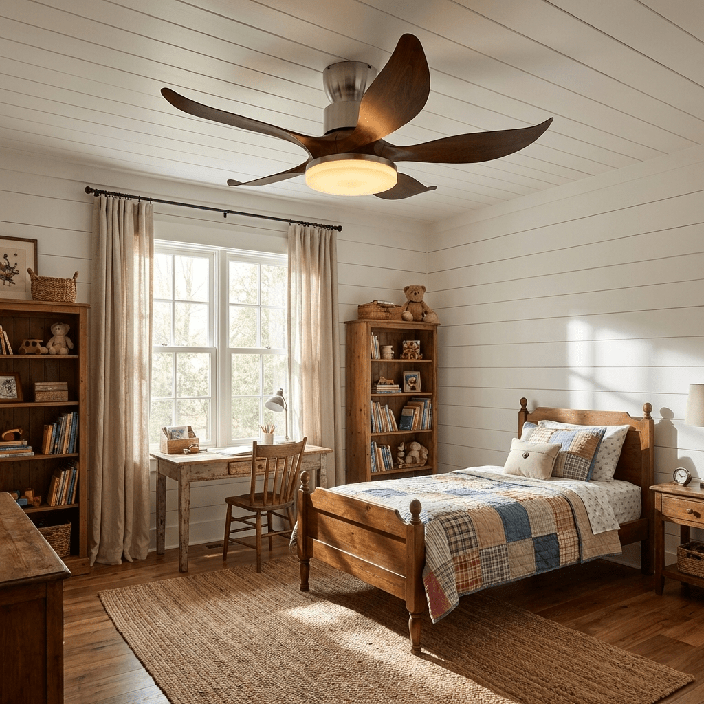 Ceiling fan Celia with lighting and remote control | 5 blades | Ø136cm | Sansoti