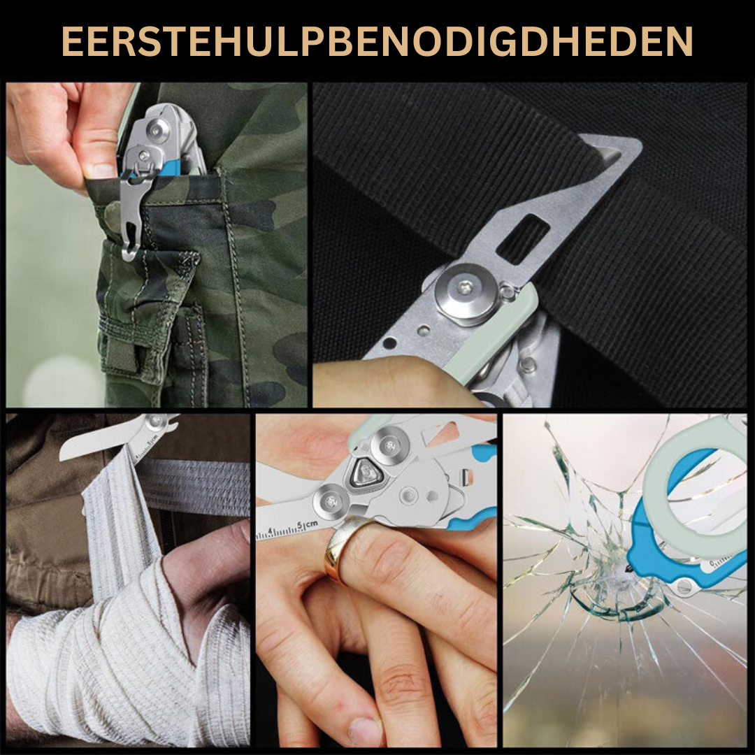 Multifunctional Foldable Tactical Pliers for Outdoor & Emergency | Stainless Steel | Sansoti