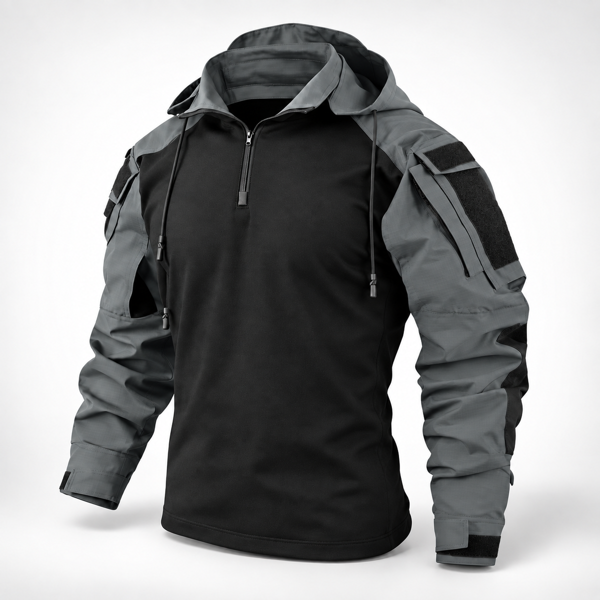 Tactical Outdoor Jacket Polyester Water-Repellent Windproof Breathable Autumn Winter Camping Hiking Green Gray | Sansoti