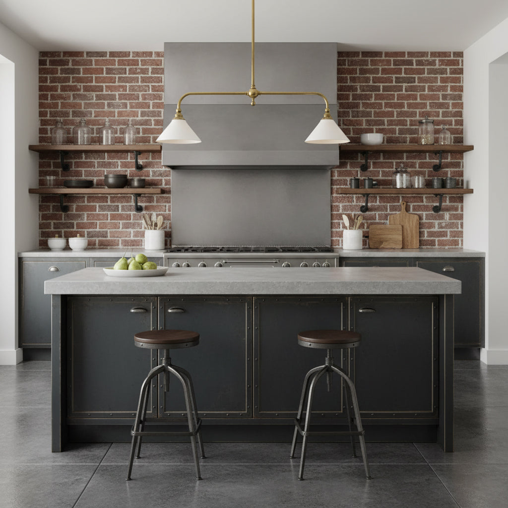 Lámpara colgante de diseño de lujo con pantallas de vidrio blanco para mesa de comedor e isla de cocina, acabado de latón | Sansoti