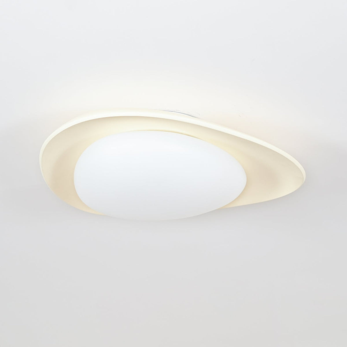 LED Plafondlamp Bladvorm Resin Groen Woonkamer Slaapkamer Eetkamer Organische Plafondlamp Scandinavisch Interieur | Sansoti