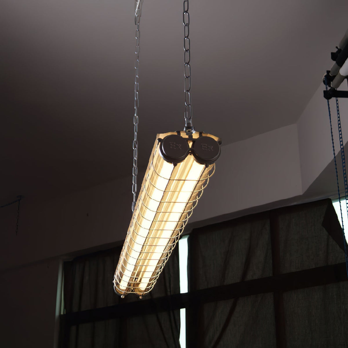 Lineare Hängeleuchte aus Glas, modern, 123 cm, Schwarz, Grün, Silber, Nordic Design, Esszimmer, Küche, Esstisch, Kücheninsel | Sansoti