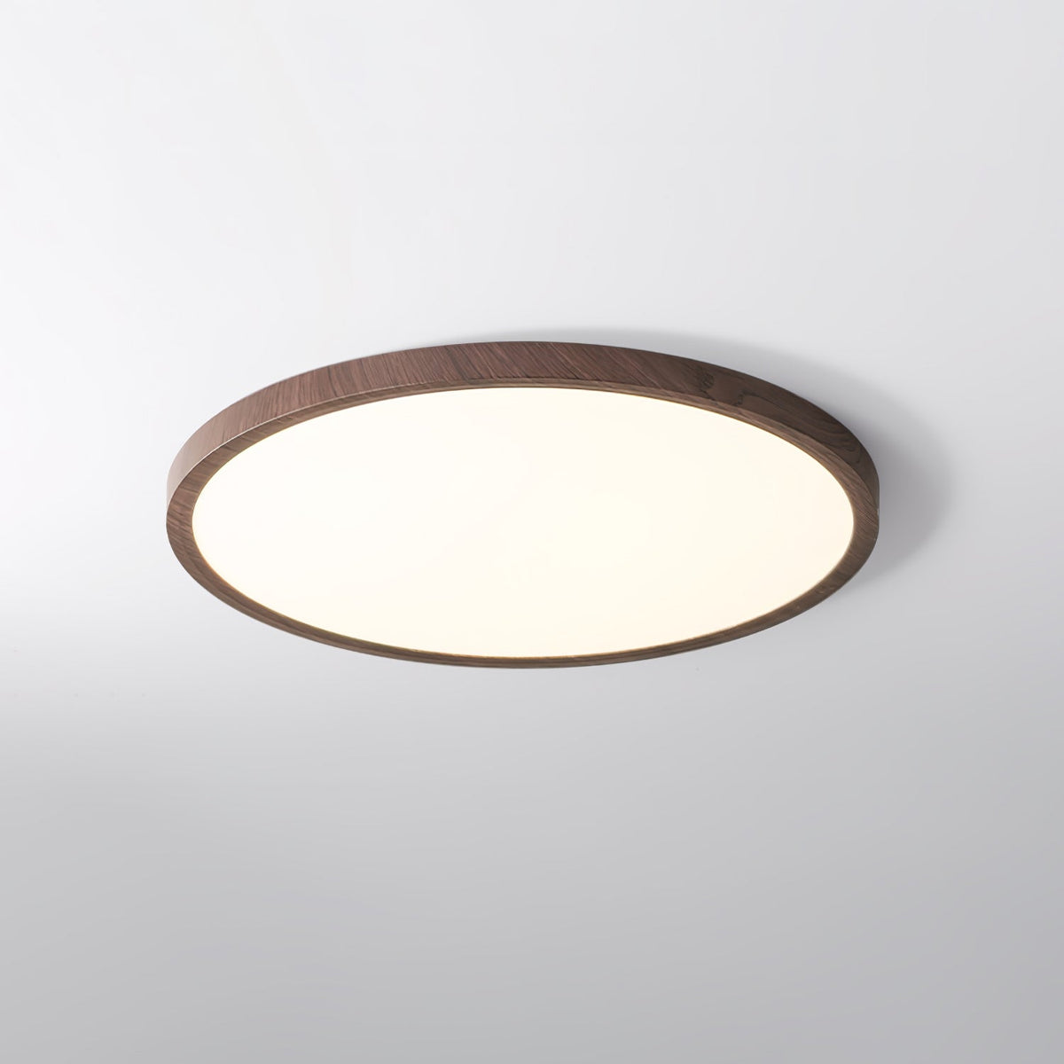 Runde Deckenleuchte ultradünn aus Metall und Acryl mit warmem Licht für Wohnzimmer, Schlafzimmer und Esszimmer, modernes Design, stimmungsvolle Beleuchtung | Sansoti