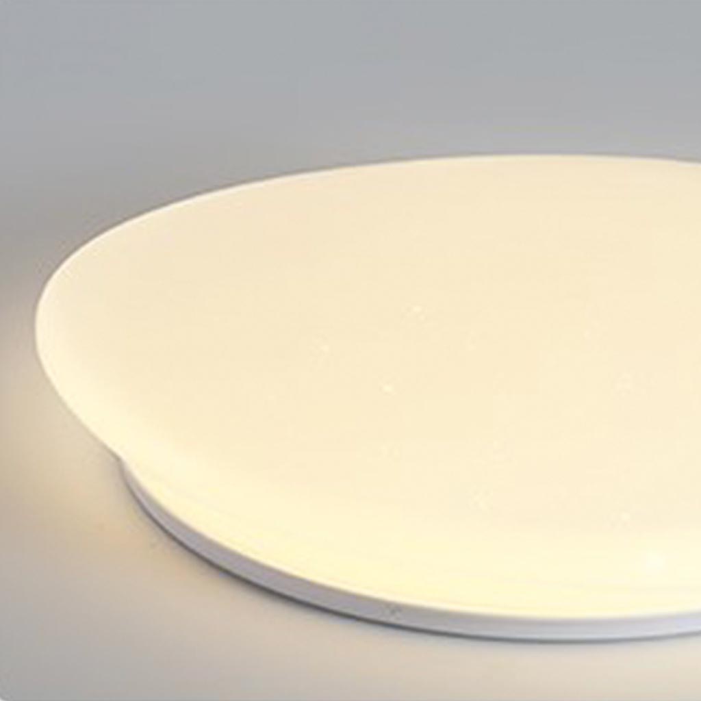Organic White Acrylic Dimmable Star-Shaped LED Ceiling Light with Remote Control for Bedroom or Living Room | Sansoti