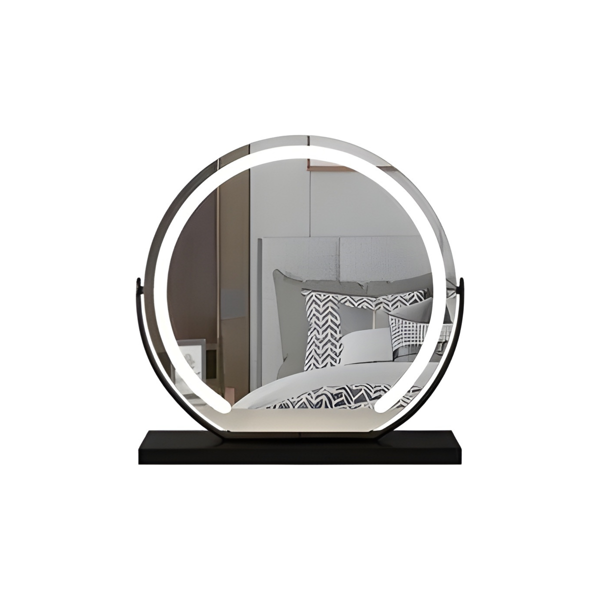 LED Makeup Mirror Round with Lighting Dimmable 40-50-60cm | Sansoti