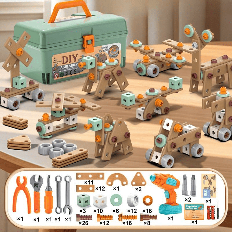 Toy Tool Set Children ABS Plastic Construction Set Creative Motor Skills Role Play | Sansoti