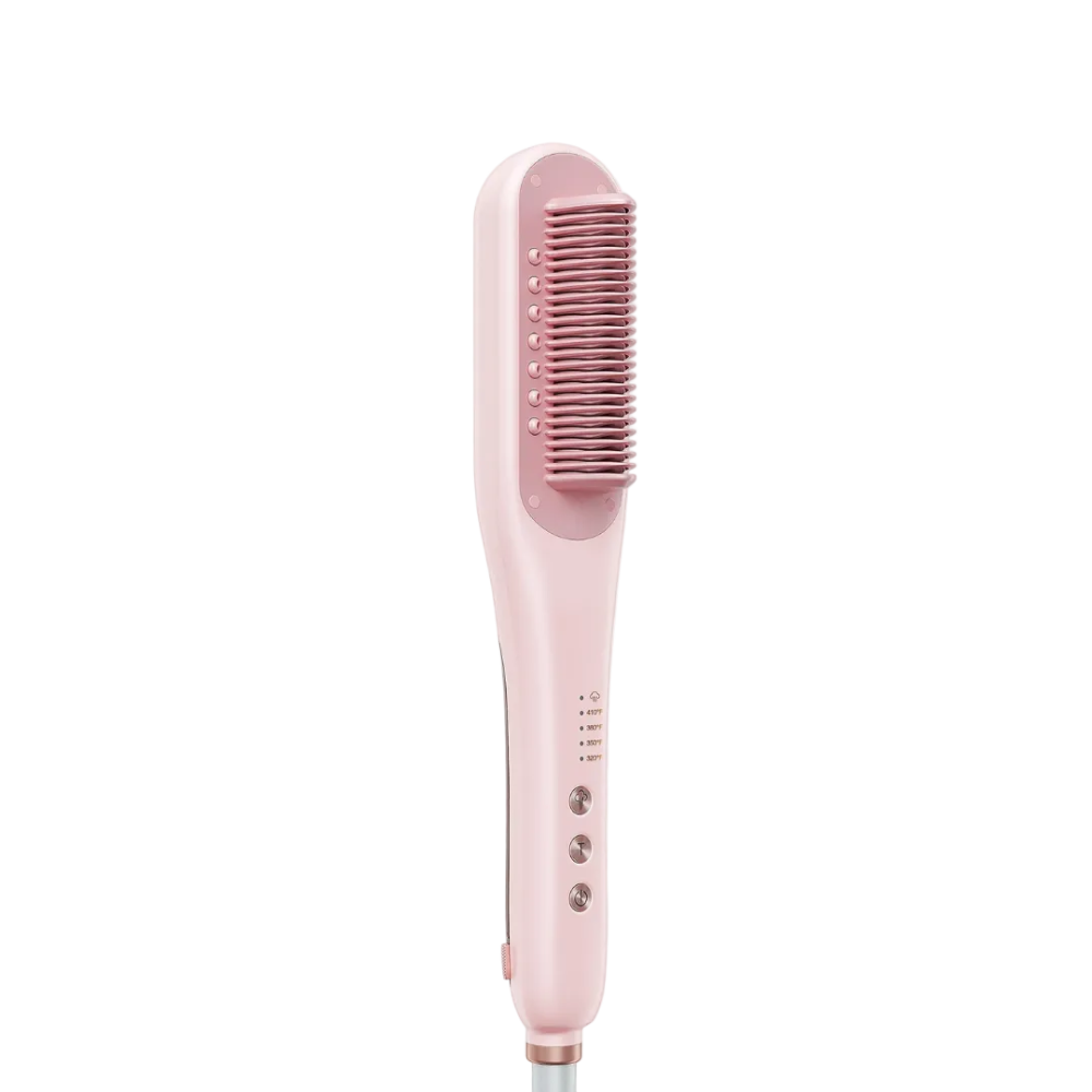 Steam Hair Brush with Heat Control, Straightening Hair Styler, Anti-Static for Dry Hair, Home Use, Combs | Sansoti