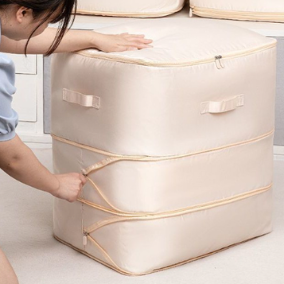Compression storage bag for clothes – space-saving travel organizer for suitcase and closet