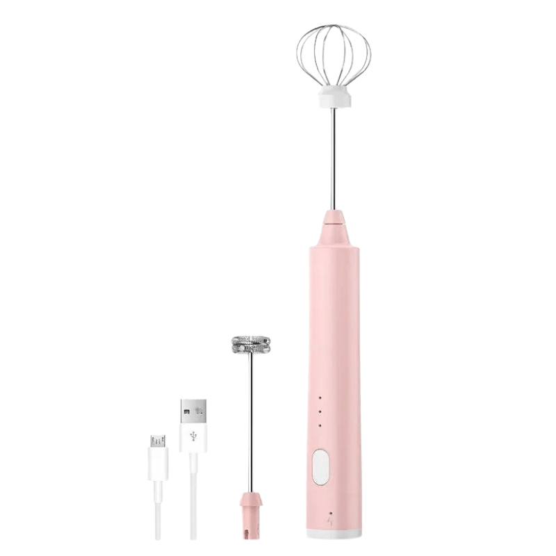 Compacte Handmixer met 3 Snelheden USB Oplaadbaar RVS Klopper voor Koffie Melkschuim Cappuccino Keuken | Sansoti