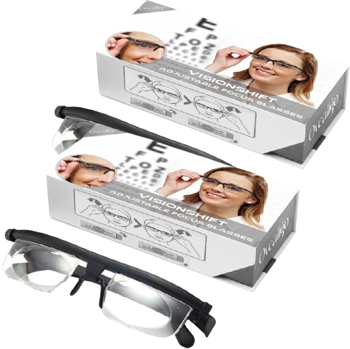 Adjustable Reading Glasses with Focus Dial – Universal Vision Strength for Reading and Distance | Sansoti