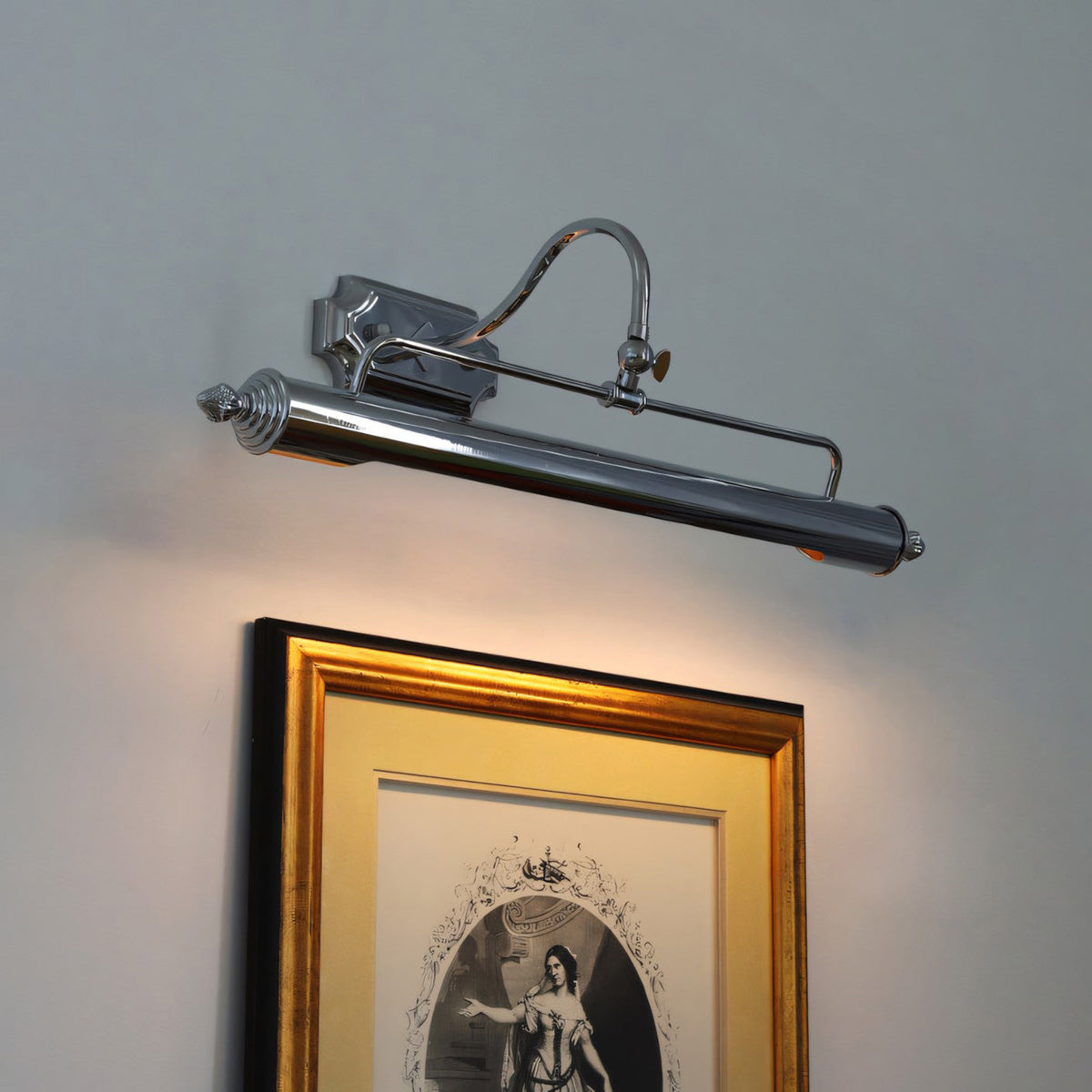 Vellichor Wall Lamp with Adjustable Arm - Goose Neck Reading Lamp for Paintings and Mirrors - Industrial Wall Lighting | Sansoti