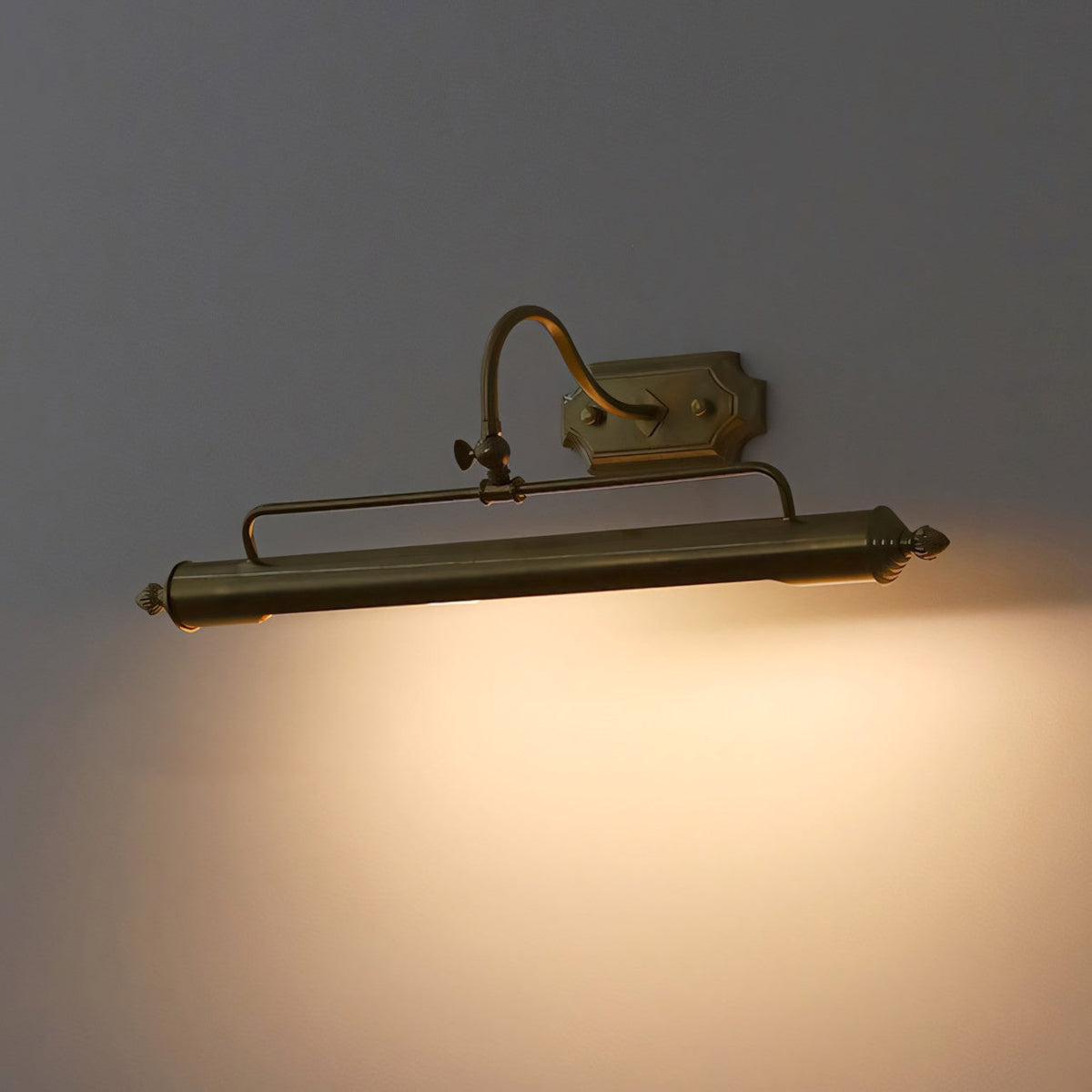 Vellichor Wall Lamp with Adjustable Arm - Goose Neck Reading Lamp for Paintings and Mirrors - Industrial Wall Lighting | Sansoti