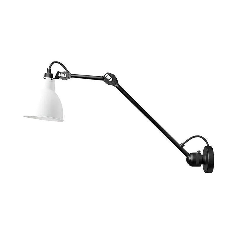 Adjustable Wall Lamp Matte Black 15cm Width with Hinged Arm for Reading Corner Office Work Lamp Modern Design | Sansoti