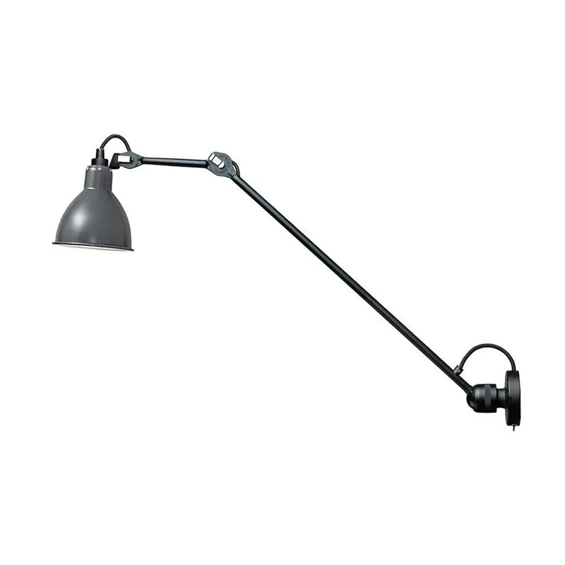 Adjustable Wall Lamp Matte Black 15cm Width with Hinged Arm for Reading Corner Office Work Lamp Modern Design | Sansoti